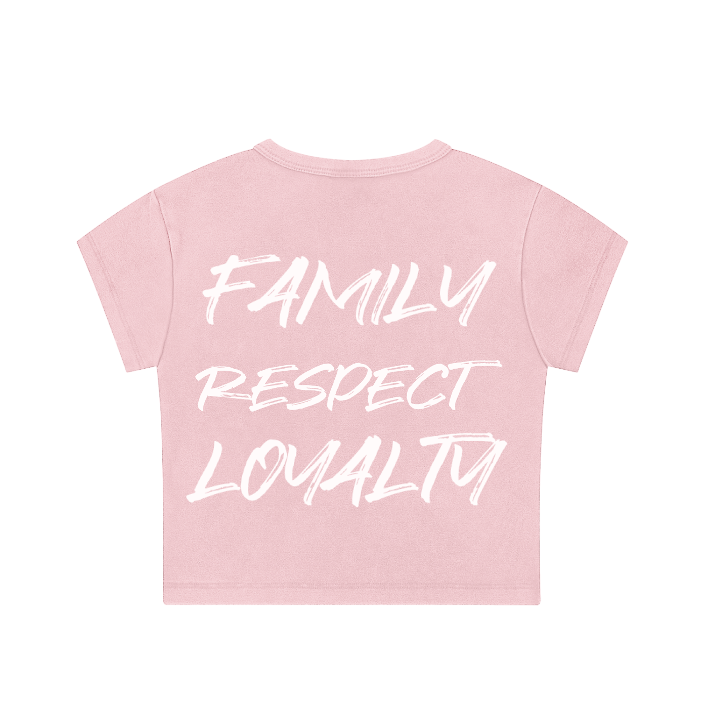 Snow Washed Crop Top for woman F#CK THEM RATS