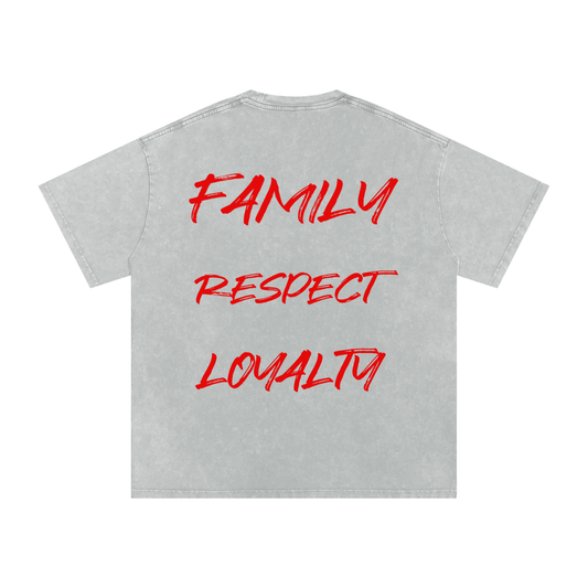 F#CK THEM RATS,Acid Wash Oversize T-Shirt - 250 GSM