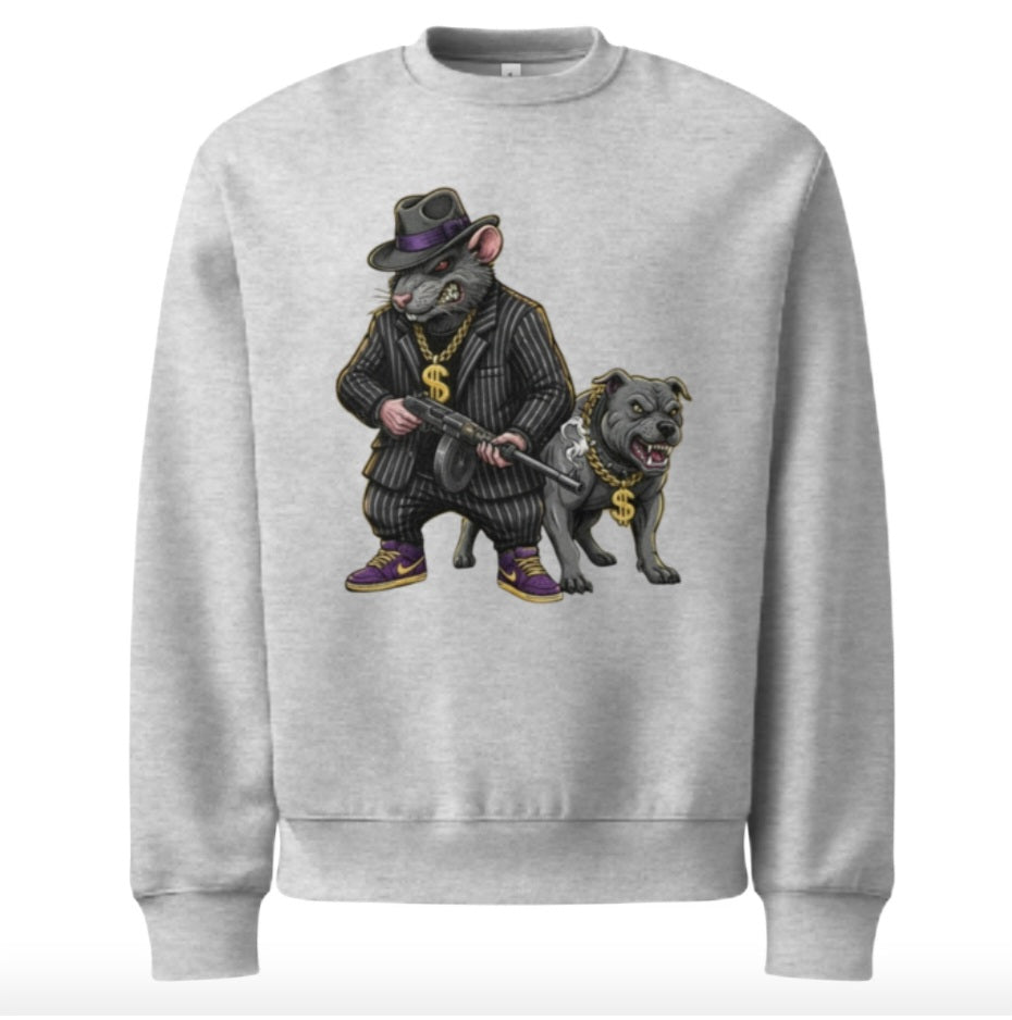 F#CK THEM RATS -Purple Reign Sweatshirt