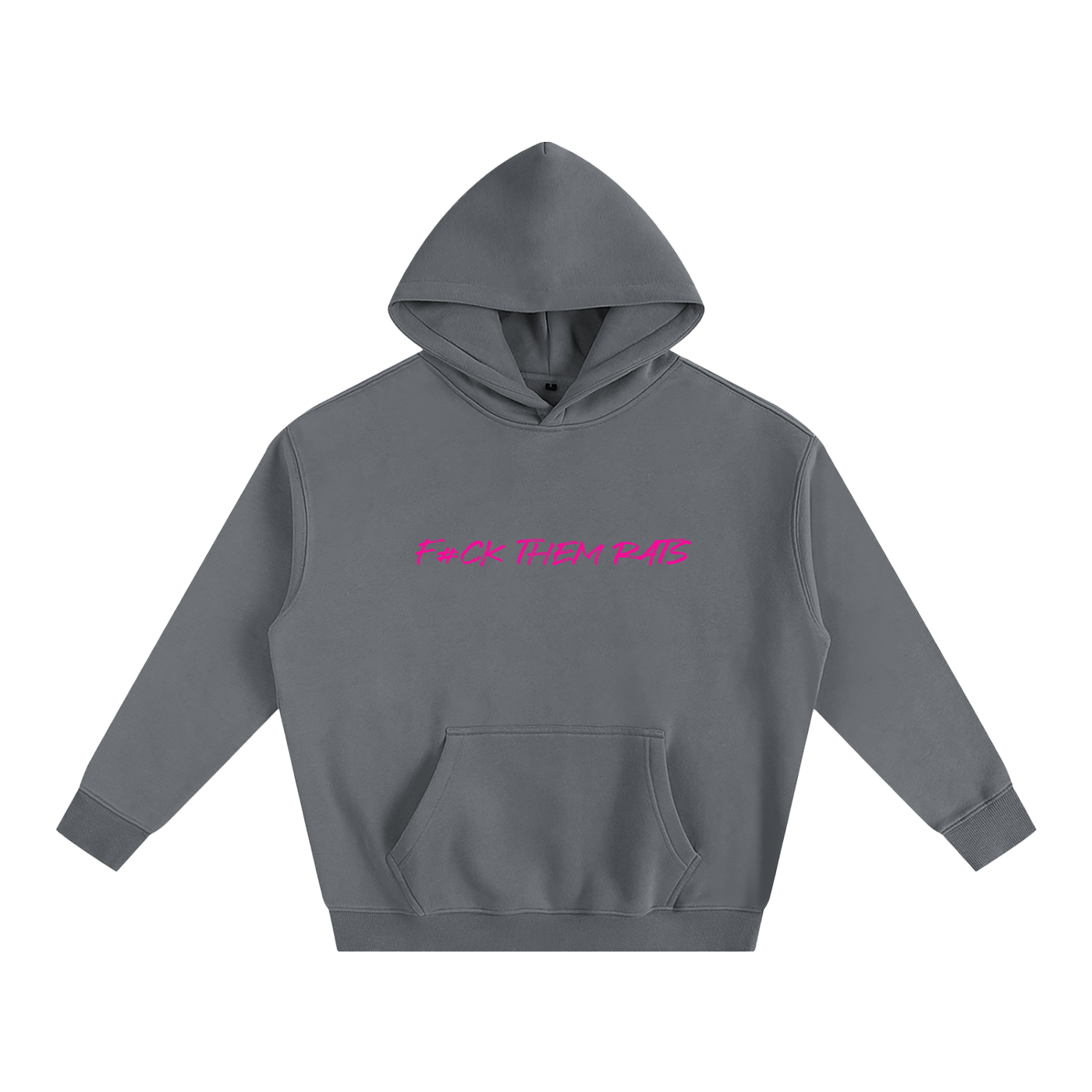 F#CK THEM RATS,Oversize Fleeced Hoodie,NEW WOMANS EDITION 💯