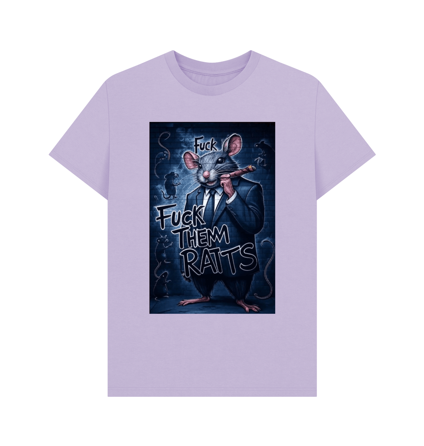 Lilac Printed T-shirt Front