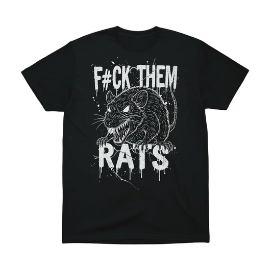 No Mercy Rat Tee | F#CK THEM RATS Streetwear
