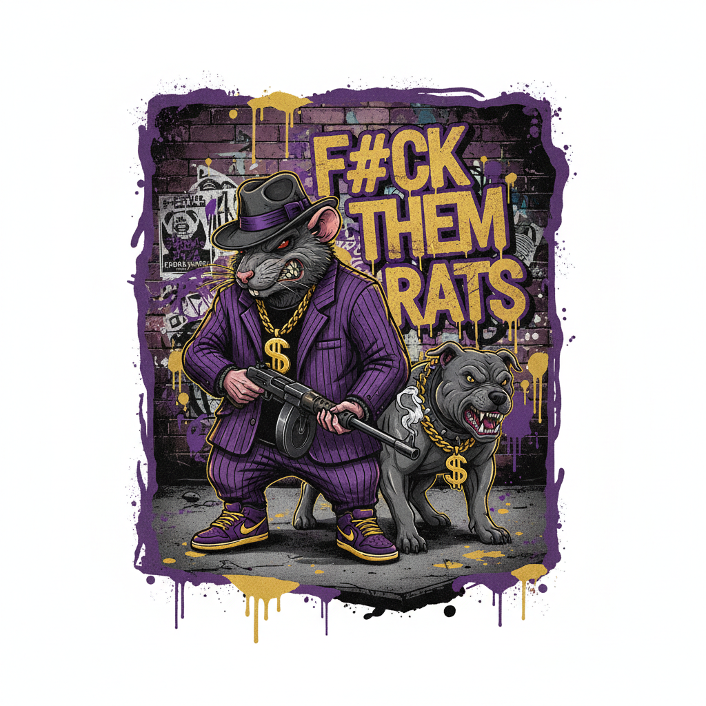 Gangster Rat and Pitbull with Chains