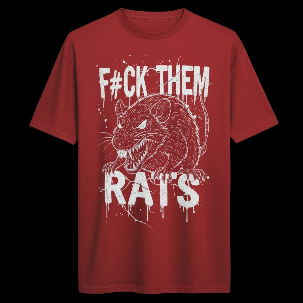 No Mercy Rat Tee | F#CK THEM RATS Streetwear