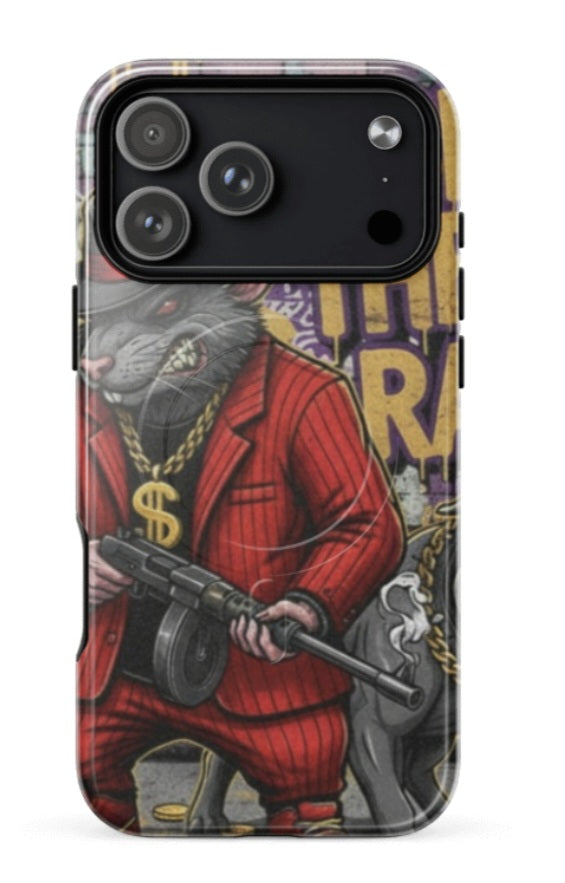 Purple Reign Gangster Rat iPhone 17 Covers | F#CK THEM RATS