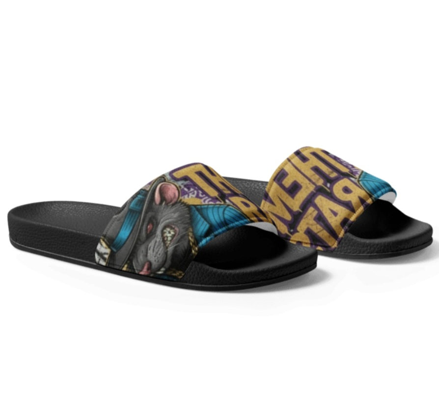 Purple Reign Gangster Rat Slides | FOR MEN F#CK THEM RATS