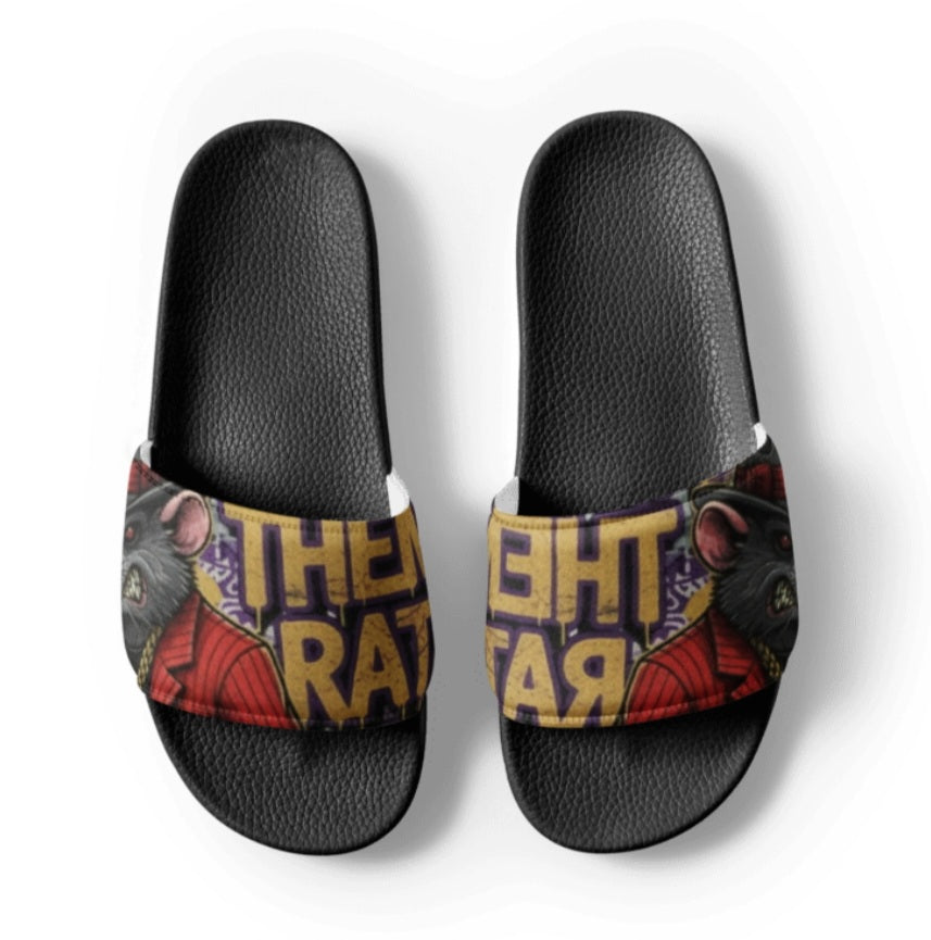 Purple Reign Gangster Rat Slides | FOR MEN F#CK THEM RATS