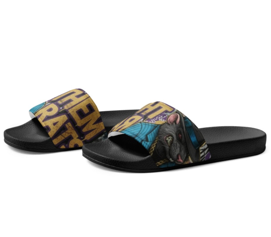 Purple Reign Gangster Rat Slides | FOR MEN F#CK THEM RATS