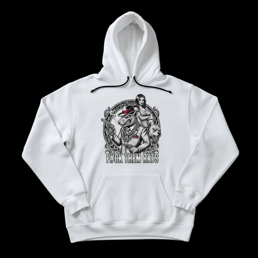 F#CK THEM RATS - THE RAT SNYDICATE-HOODIES -NEW